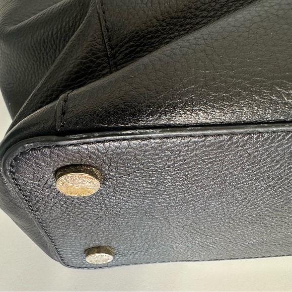 Michael Kors Black Pebbled Leather Jet Set Tote Bag - Picture 10 of 12